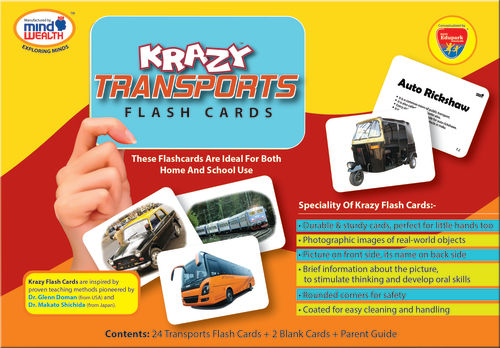 Krazy Transport Flash Cards