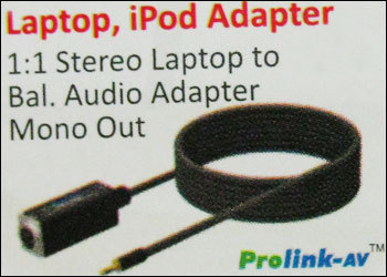 लैपटॉप और आईपॉड एडाप्टर (मोनो आउट)