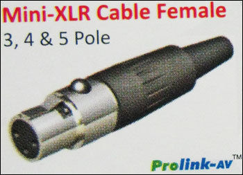 Mini Xlr Cable Female Connector