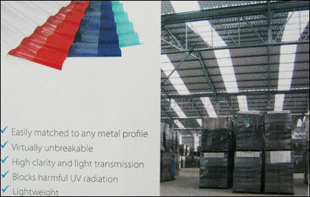 Extruded Corrugated Polycarbonate Sheet