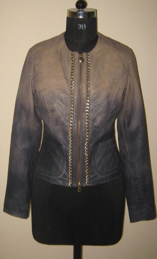 Fashionable Ladies Leather Jacket