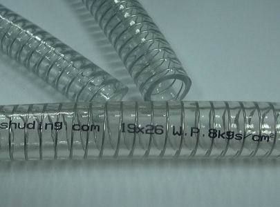 PVC Steel Wire Reinforced Hose - Durable, Transparent Material | Non-Toxic, Light, Colorful Symbol Lines