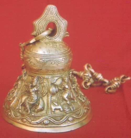 Temple Ceiling Bell Handcarved