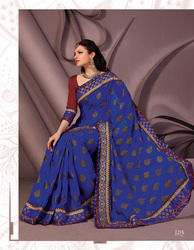 Ladies Border Work Saree