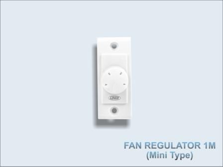 White Color Fan Regulator Switch Size: Comes In Various Sizes