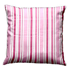 Brown Color Striped Cushion Covers