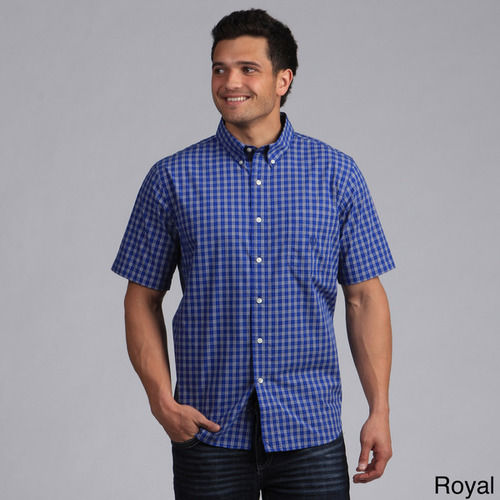 Men's Button-down Plaid Shirt