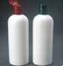 plastic shampoo bottles