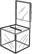 Square Shape Ballot Box