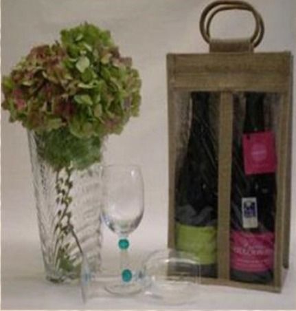 Designer Jute Bottle Bag