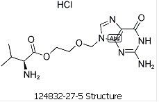  वैलेसीक्लोविर एचसीएल सीएएस: 124832-27-5 