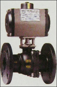 2 Pc. Ball Valve With Pneumatic Rotary Actuator