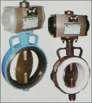 Butterfly Valve With Pneumatic Rotary Actuator