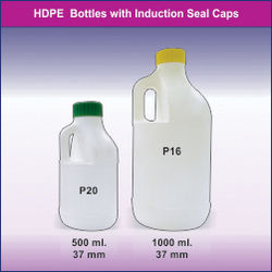 Side Handle HDPE Bottles With Induction Seal Caps