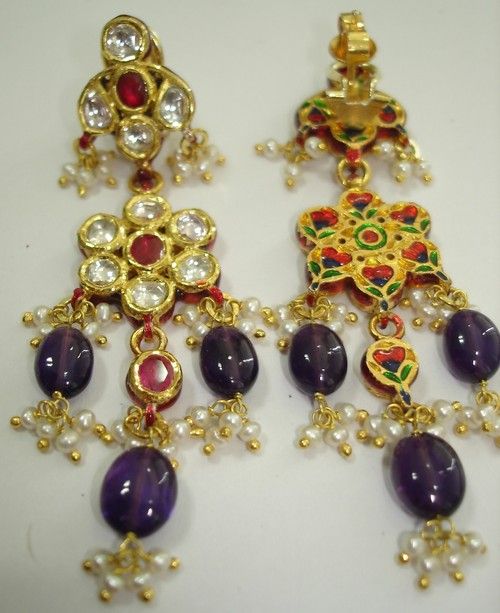 Kundan Meena Earing Km0015