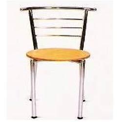 As Per Requirement Steel Frame Cafe Chair