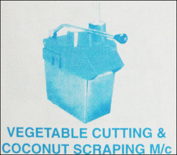 Vegetable Cutting And Coconut Scrapping Machine