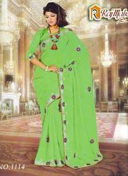 Party Wear Chiffon Saree