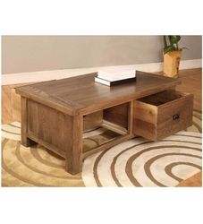 Twin Drawer Mango Wood Coffee Table