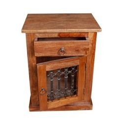 Traditional Sheesham Wood Bedside Table