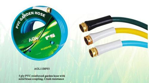 Garden Hose With Sleeves And Brass Couplings