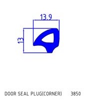 Door Seal Plug Corner (3850)