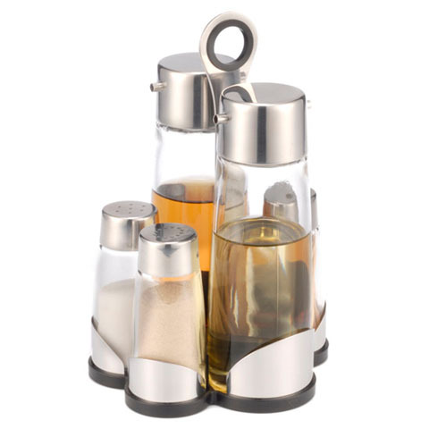 5 Pcs Salad Set W/Toothpick Holder