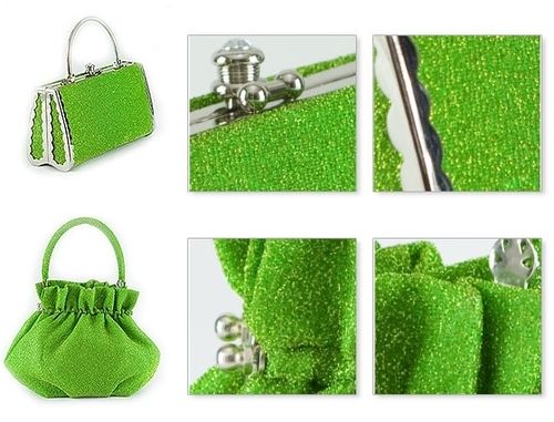 Green Metallic Bags