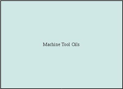 Machine Tool Oils