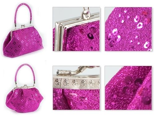 Purple Metallic Bags