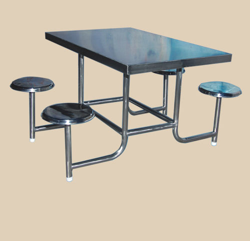  स्टेनलेस स्टील फोर सीटर डाइनिंग टेबल 