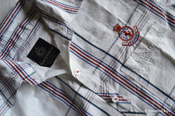 Checks Shirts With Embroidery Over Pocket