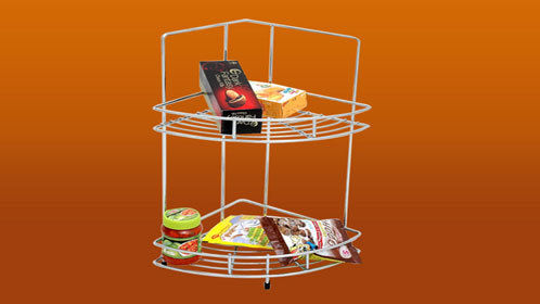 Kitchen Double Corner Rack