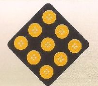 Slim Solar Hazard Sign 9 Circles (Rssh-0516)