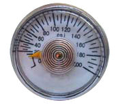 PGFE : Cylinder Pressure Gauge