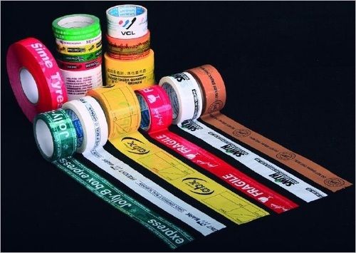 Printed BOPP Self Adhesive Tape - Custom 6-Color Printing, Tamper-Proof Packing & Product Identification