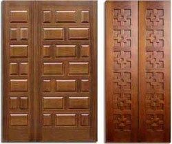 Silver Wooden Panel Doors