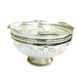 German Silver Bowl with Stand