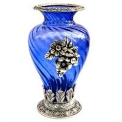 White Metal Flower Vases