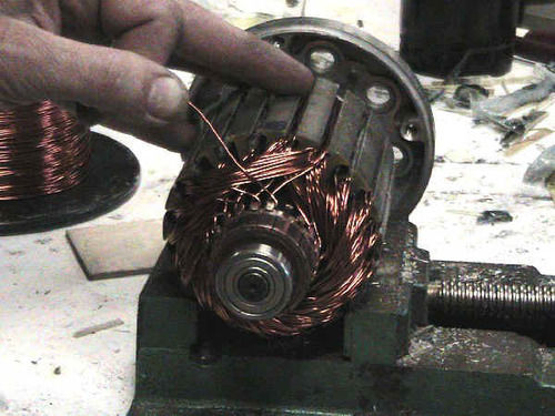 RE winding of DC Motors and AC Motors