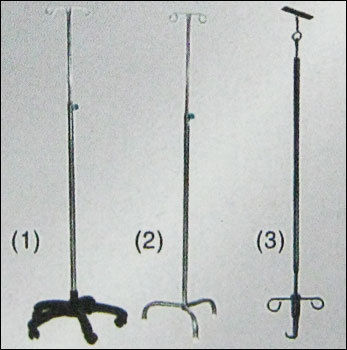 Stainless Steel Hospital I.V. Pole