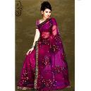 Designer Printed Embroidered Saree Fabric