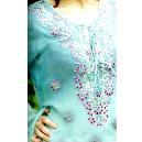 Embroidered Crepe Kurti