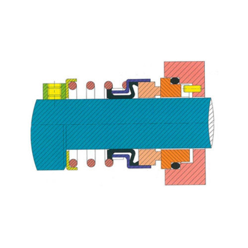 Rubber Bellow Unbalanced Seal - Shaft Diameter: 10 mm to 100 mm, Pressure Up to 10 Bar, Temperature Range -20°C to 200°C, Up to 4500 RPM Efficiency