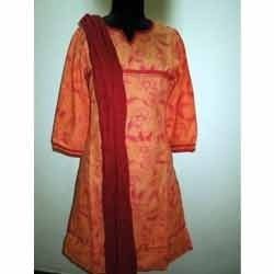 Saffron Cotton Kurti