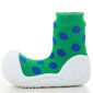 Babyshoes Polkadot Green