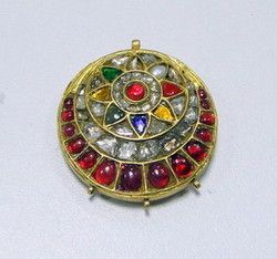 Kundan Meena Pendant