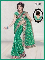 Designer Patch Work Saree