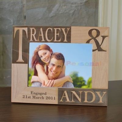 Wooden Engraved Photo Frame