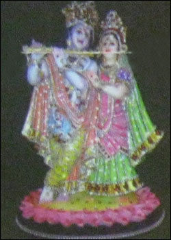 Jewelled Polystone Radha Krishna Statue